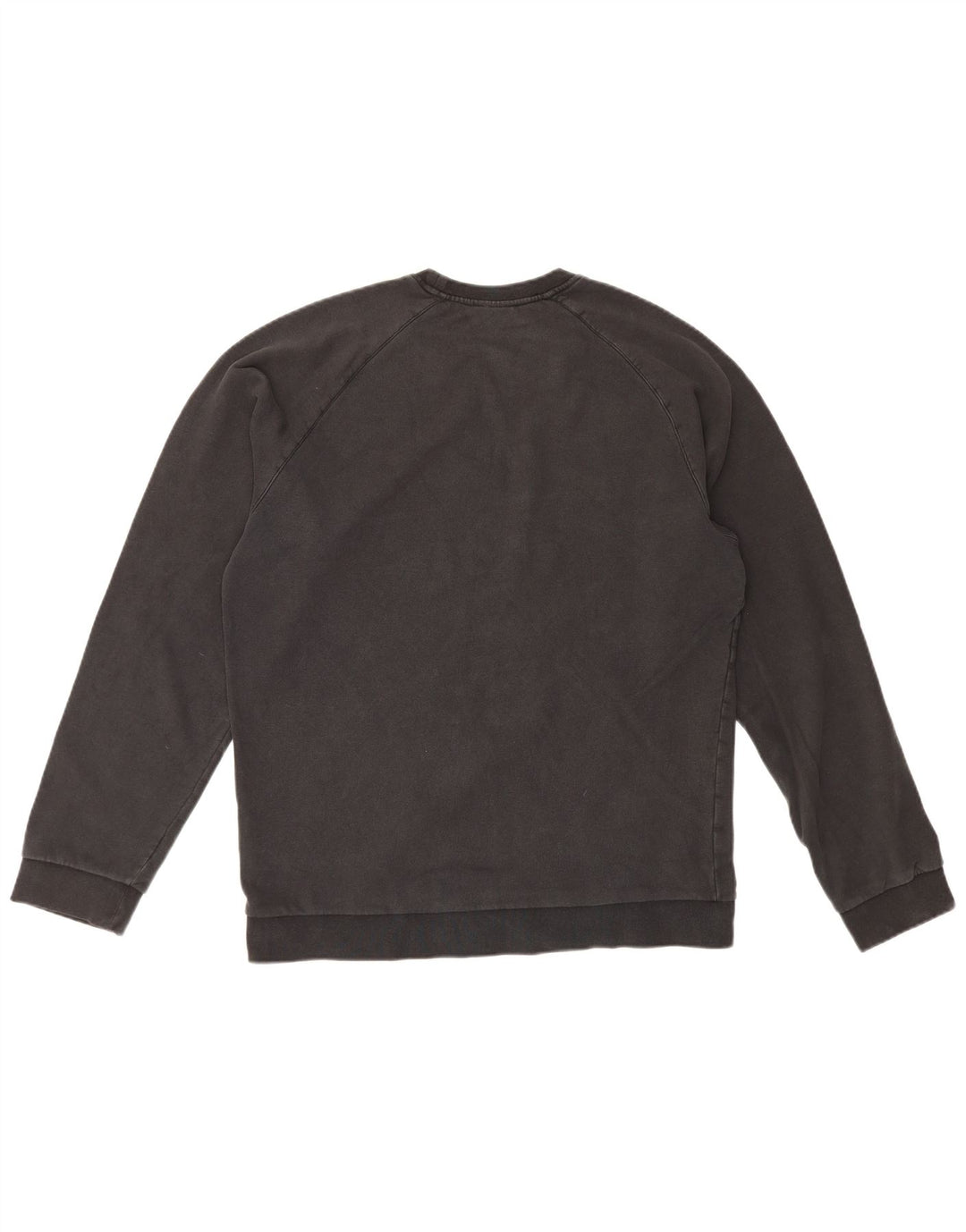 Adidas Mens Graphic Moletom Jumper Grande Algodão Preto