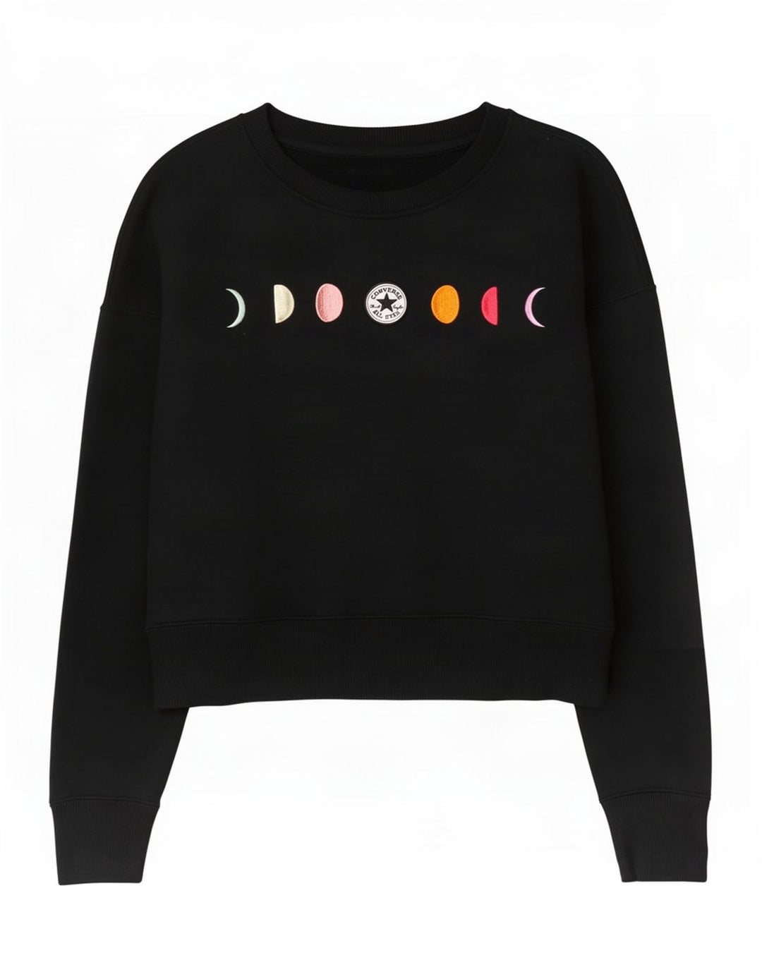 Suéter Converse Feminino Oversized Crop Gráfico Reino Unido 6 XS Preto