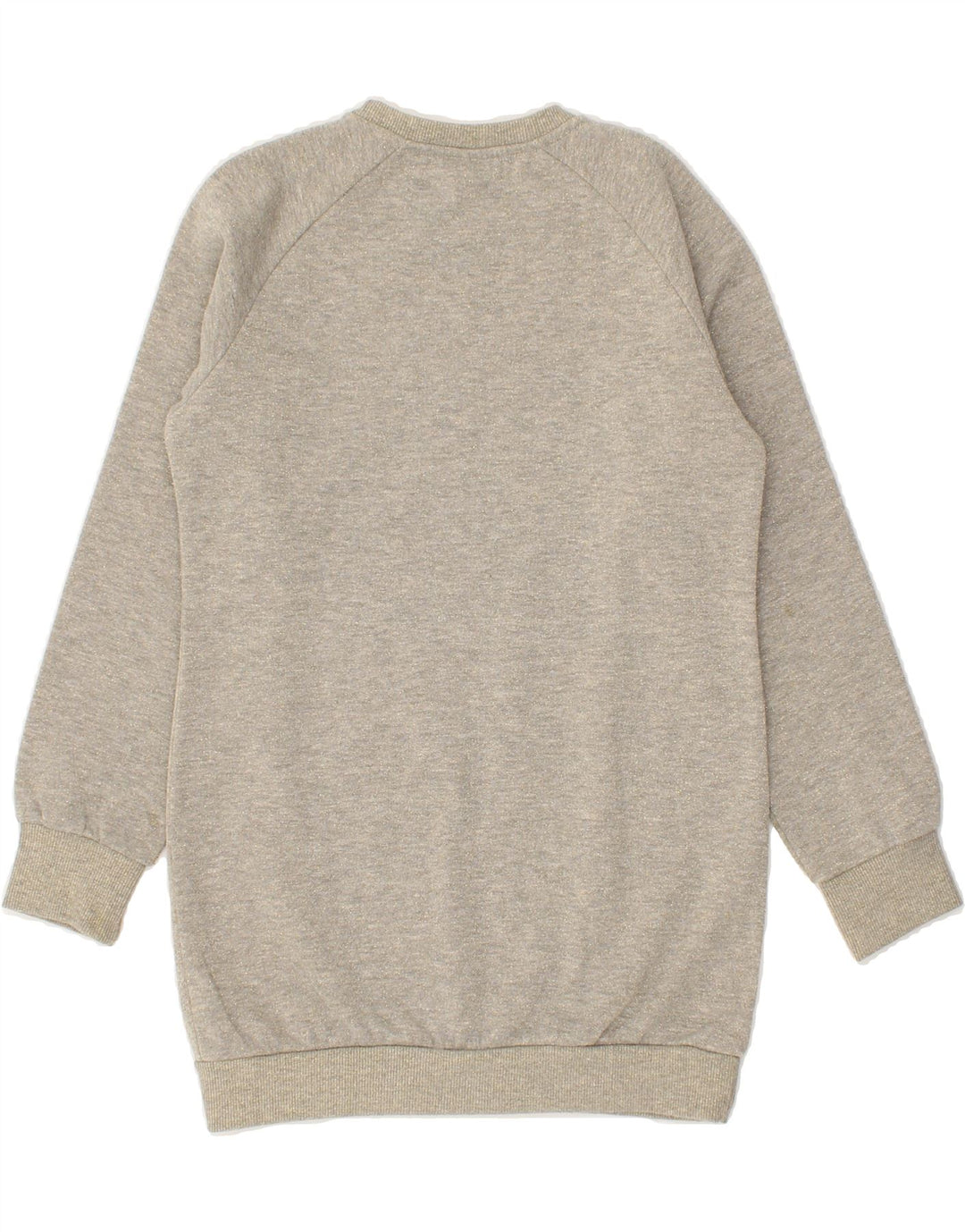 CHAMPION Girls Graphic Jumper Dress 9-10 Years Grey Vintage Champion and Second-Hand Champion from Messina Hembry 