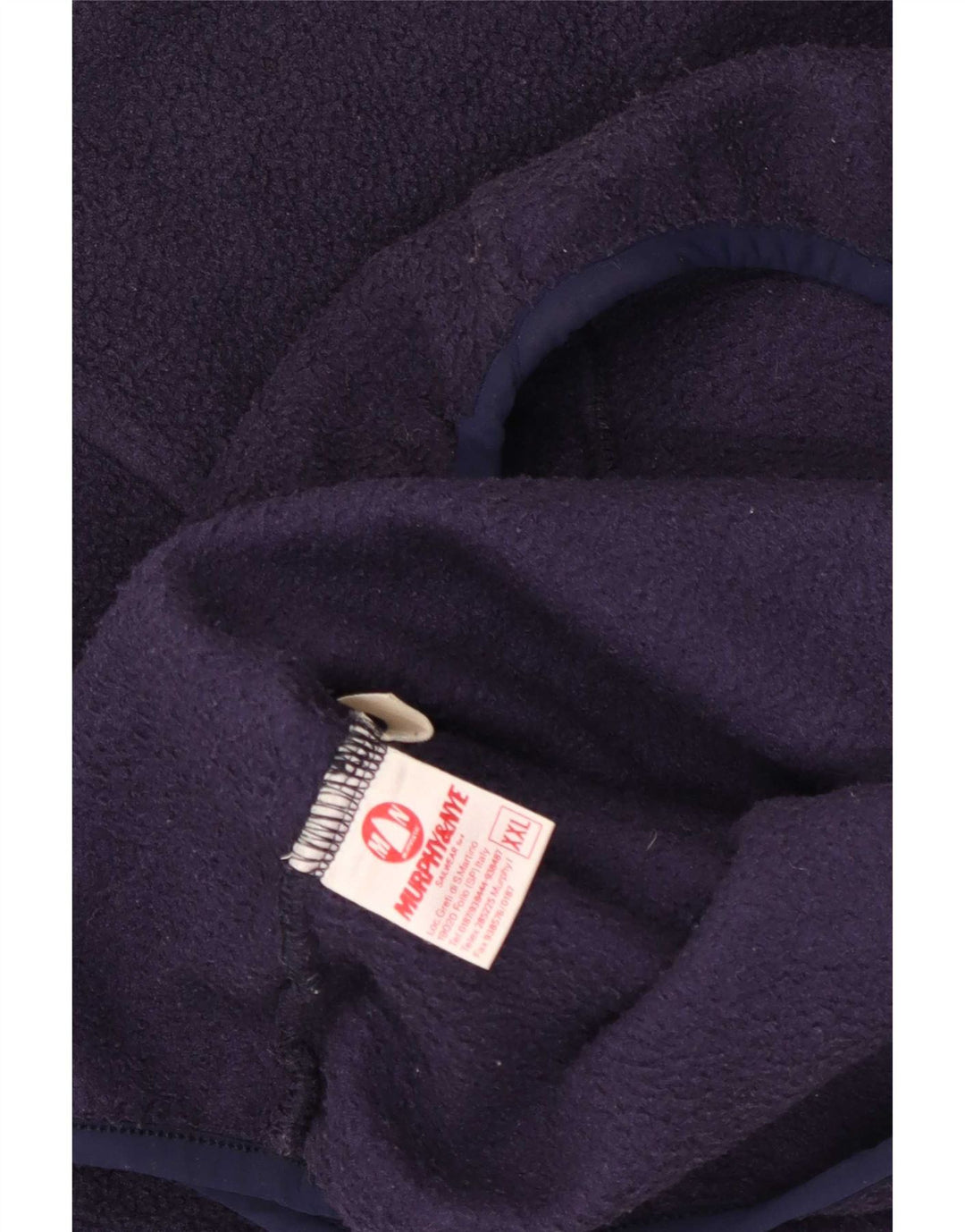 Murphy & Nye Suéter masculino de lã com botão e gola 2XL azul marinho