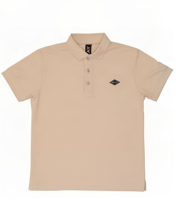 Replay Camisa Polo Masculina Média Off White Algodão