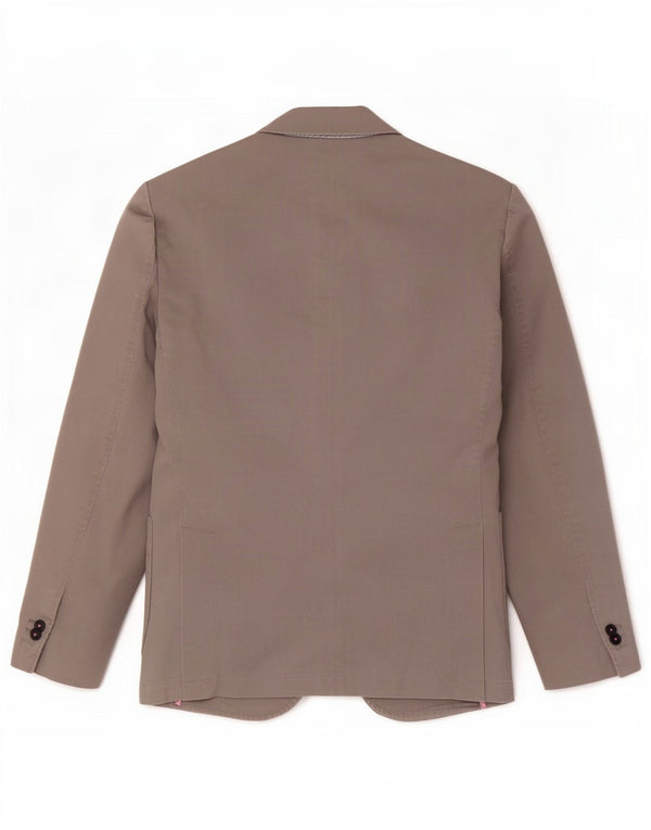 Henry Cottons Jaqueta blazer masculina de 2 botões IT 46 Algodão cinza pequeno