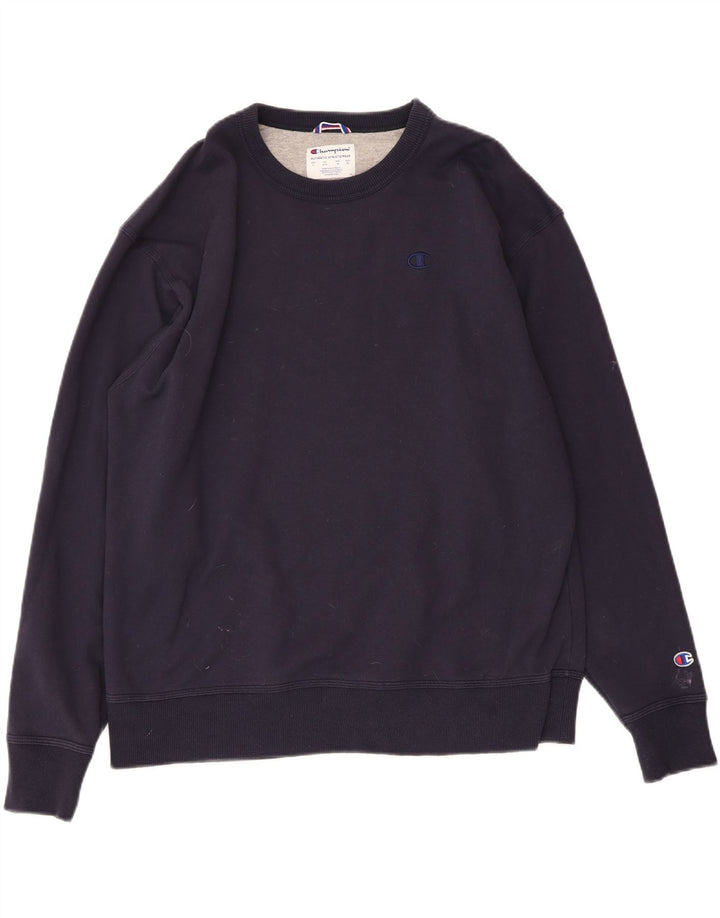 CHAMPION Mens Sweatshirt Jumper XL Navy Blue Cotton Vintage Champion and Second-Hand Champion from Messina Hembry 