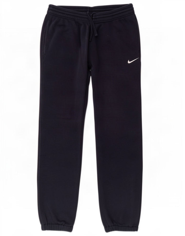 Calça de treino masculina Nike joggers grande algodão azul marinho
