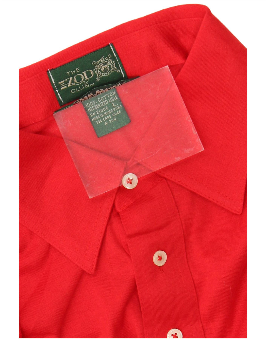 Camisa polo masculina Izod grande algodão vermelho