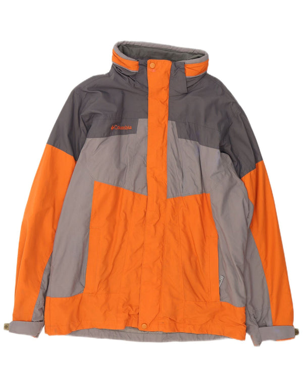 Jaqueta de esqui Columbia Mens Bugaboo Loose Fit UK 38 Medium Orange Colourblock