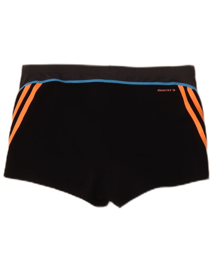 Shorts de natação masculino Adidas Infinitex UK 38 pequeno poliéster preto