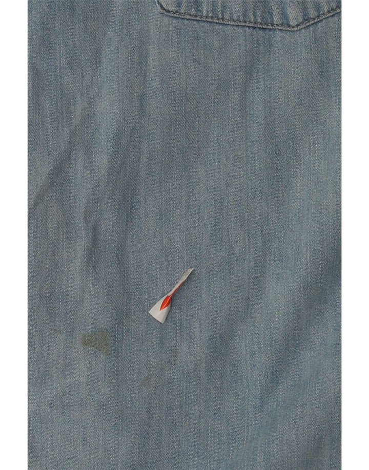 Camisa jeans masculina Levi's de algodão azul médio