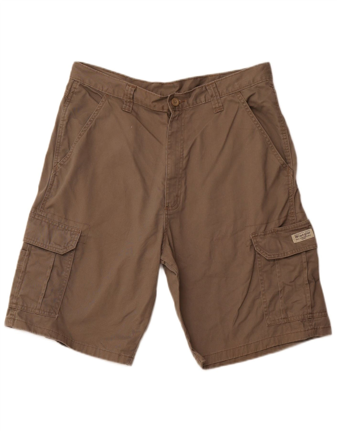 Shorts cargo masculino WRANGLER W34 grande algodão marrom