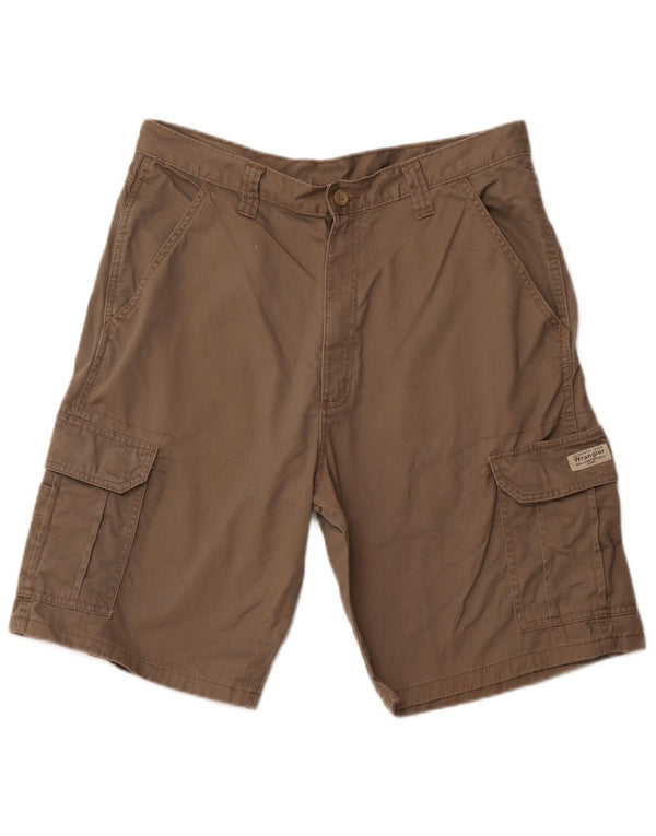 Shorts cargo masculino WRANGLER W34 grande algodão marrom