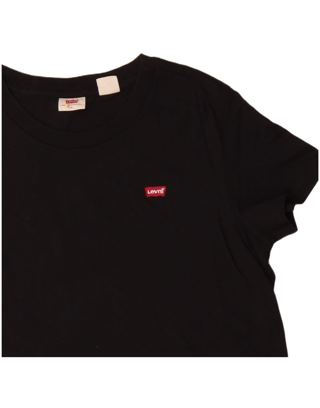 Camiseta feminina Levi's UK 14 médio algodão preto