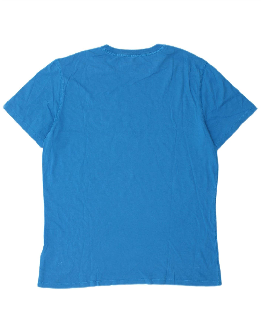 Camiseta masculina Timberland Coupe Standard Regular Fit gráfica top azul médio