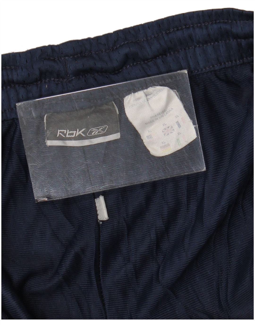 REEBOK Mens Sport Shorts XL Azul marinho Colourblock Poliéster