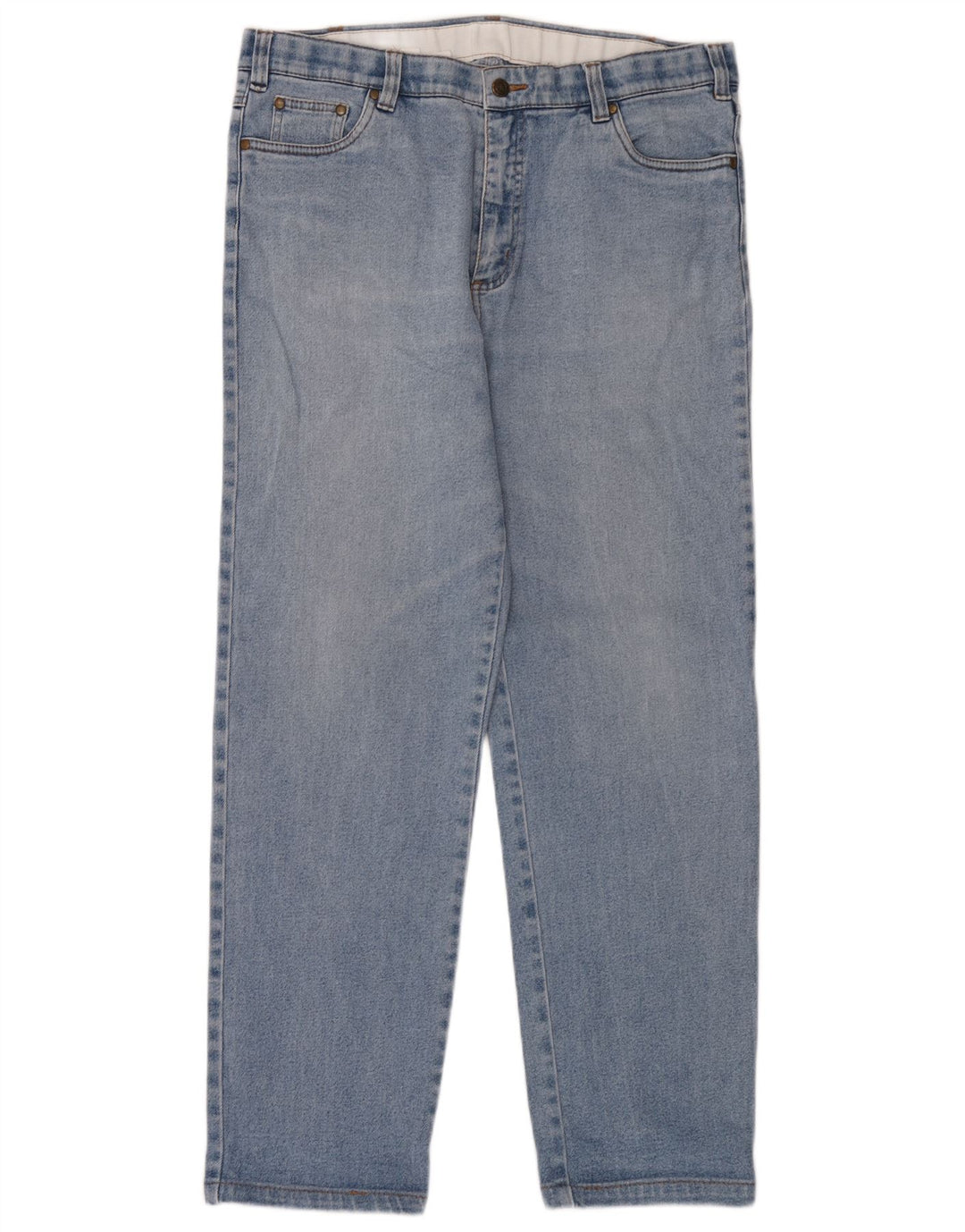 Jeans retos masculinos vintage W36 L32 algodão azul