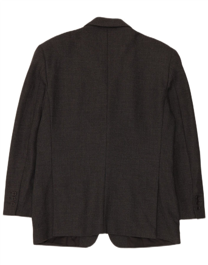 Jaqueta blazer masculina Byblos com 3 botões EU 48 lã cinza médio