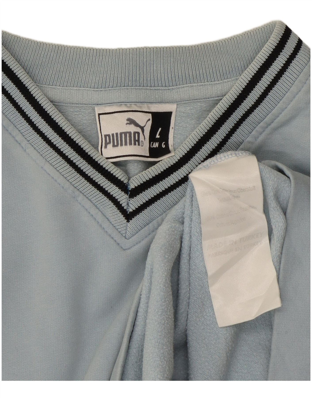 PUMA moletom masculino jumper grande algodão azul