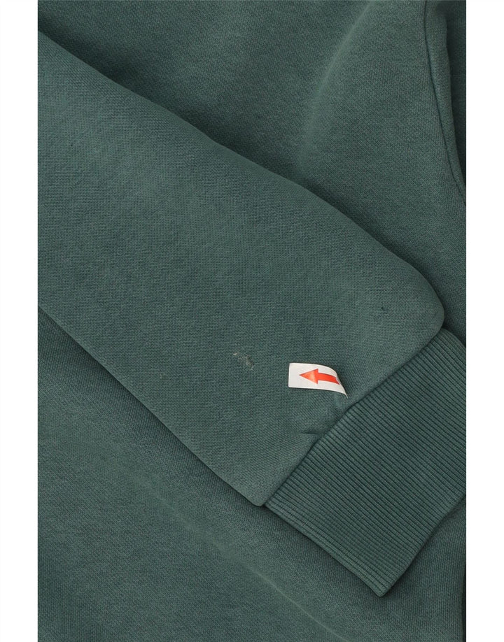 Puma Mens Graphic Moletom Jumper Grande Algodão Verde