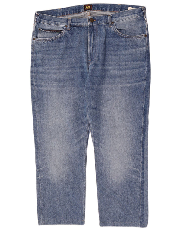 Lee Mens Rider Slim Straight Jeans W38 L27 Azul Algodão