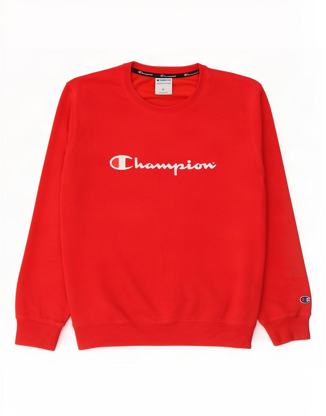 Champion moletom gráfico masculino jumper 2XL algodão vermelho