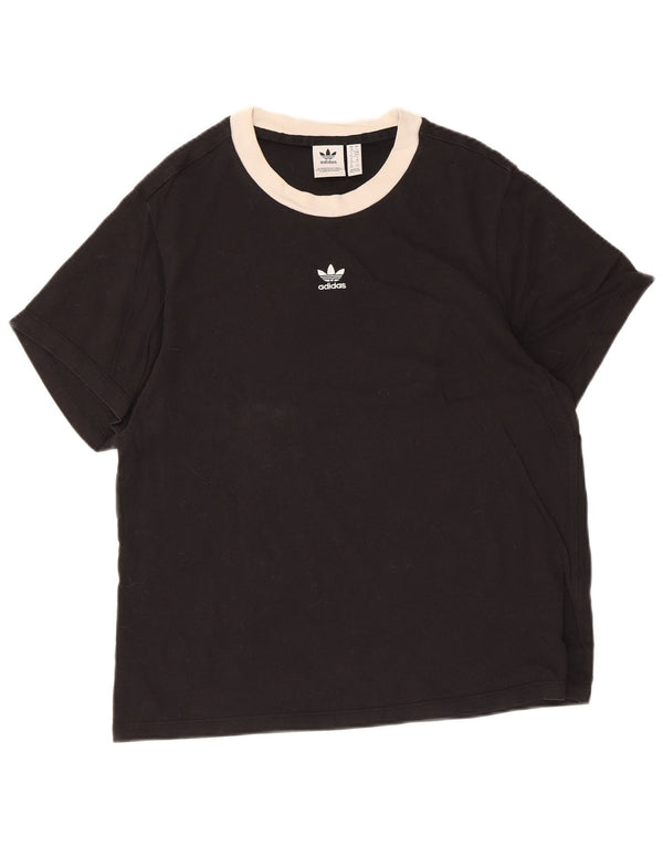 Camiseta Adidas Feminina Top UK 10 Pequena Algodão Preto
