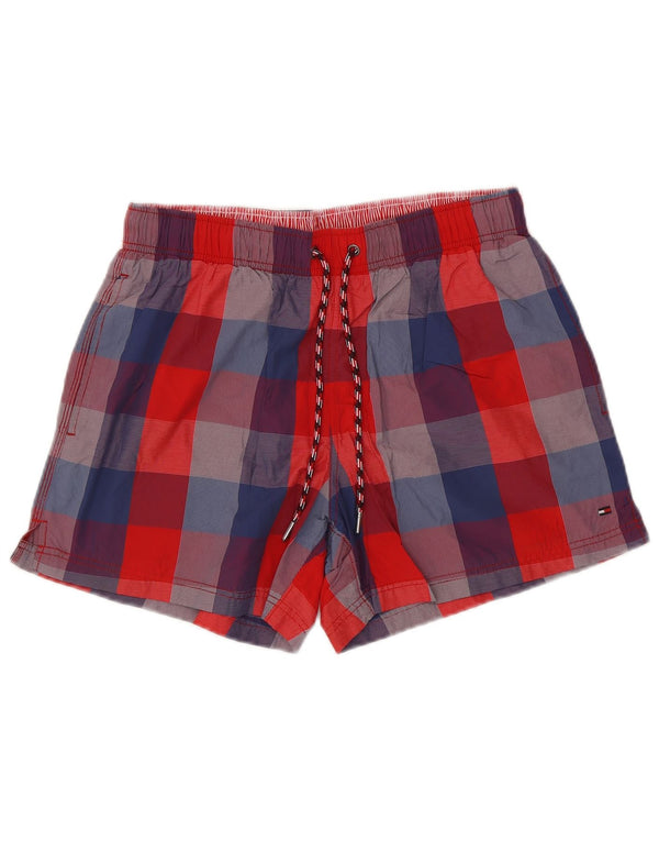 Shorts de natação masculino TOMMY HILFIGER médio xadrez multicolorido