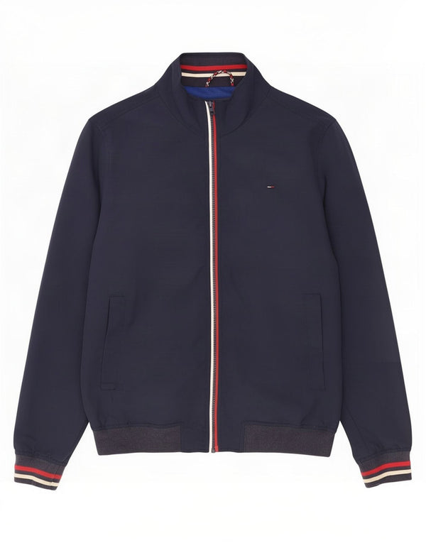 Jaqueta bomber masculina Tommy Hilfiger UK 42 XL azul marinho poliamida