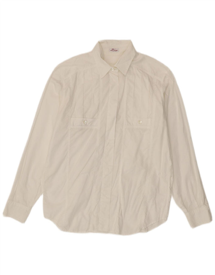 Camisa feminina Van Laack EU 38 algodão branco médio