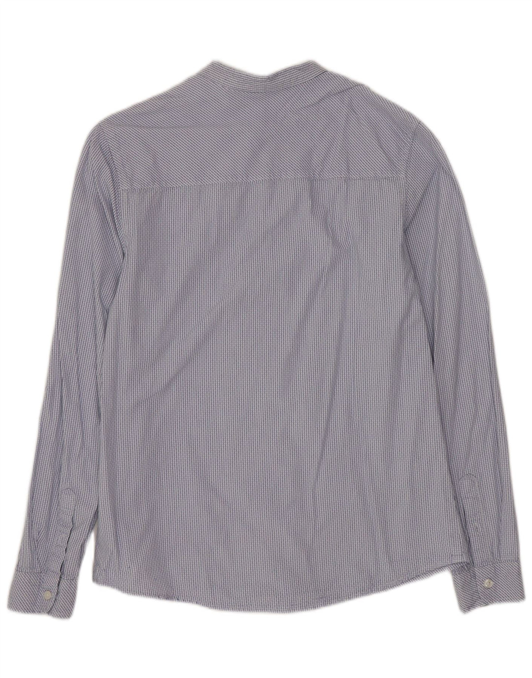 Camisa masculina BENETTON 13-14 anos 3XL algodão xadrez azul