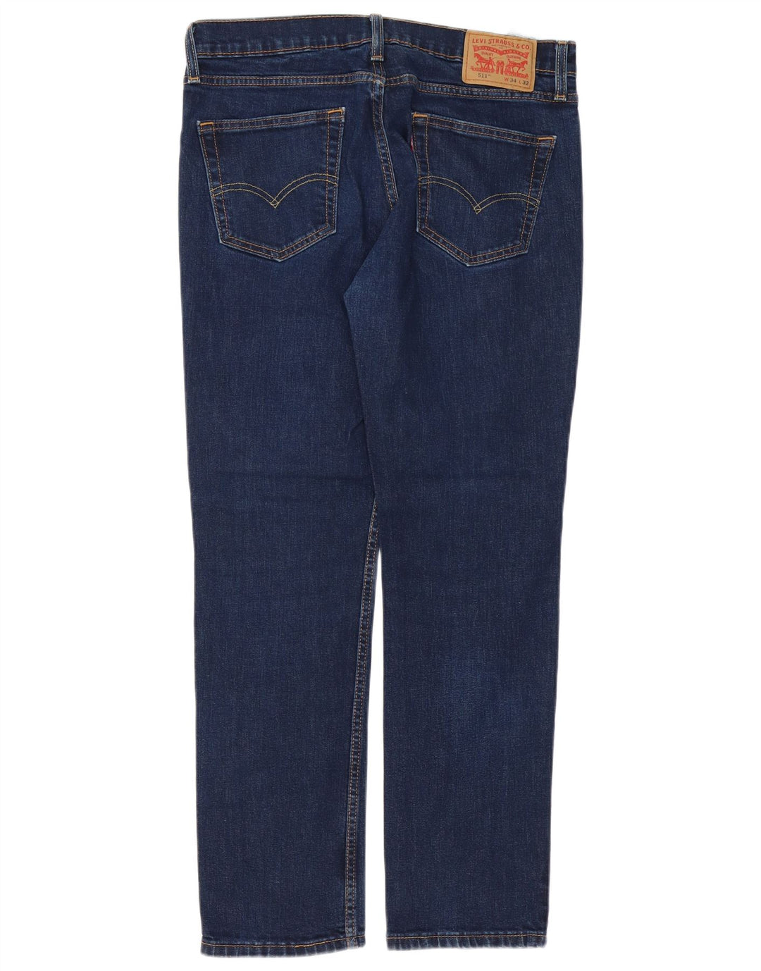 LEVI'S Masculino 511 Slim Jeans W34 L30 Azul Algodão