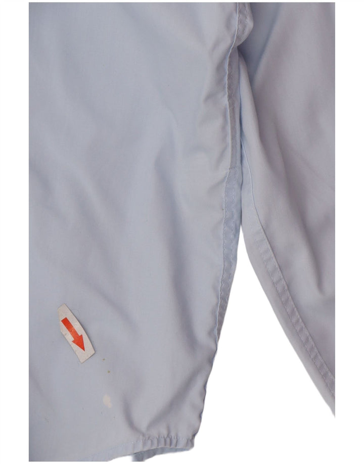 Camisa masculina Hugo Boss Regular Fit tamanho 44 17 1/2 XL algodão azul