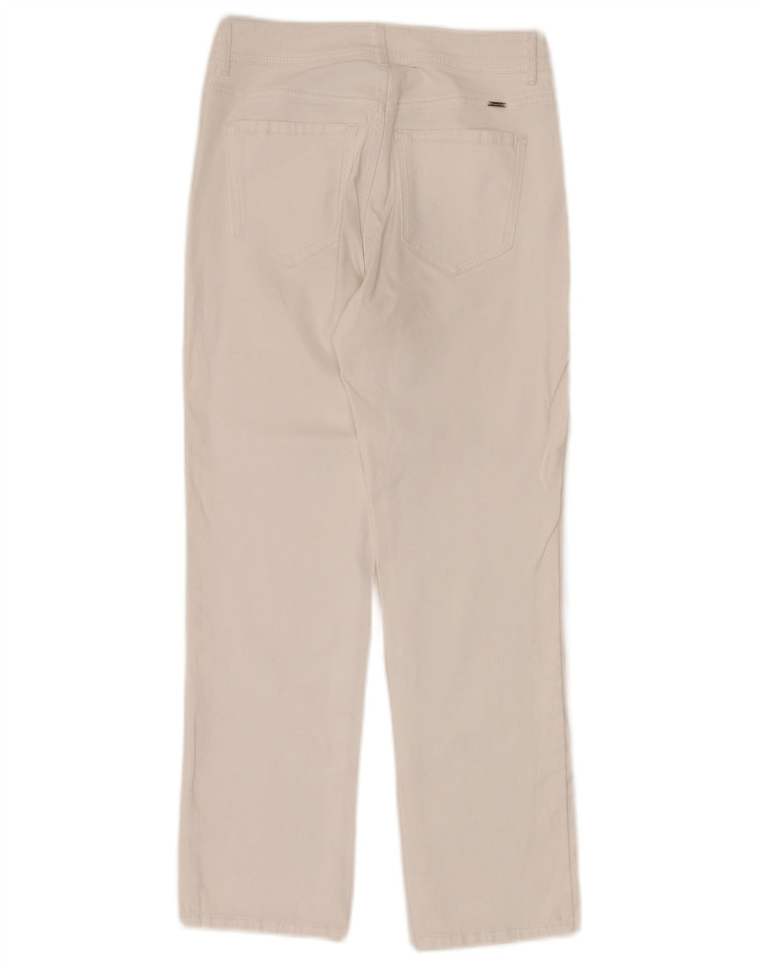 Jeans retos femininos Massimo Dutti EU 36 XS W26 L26 branco