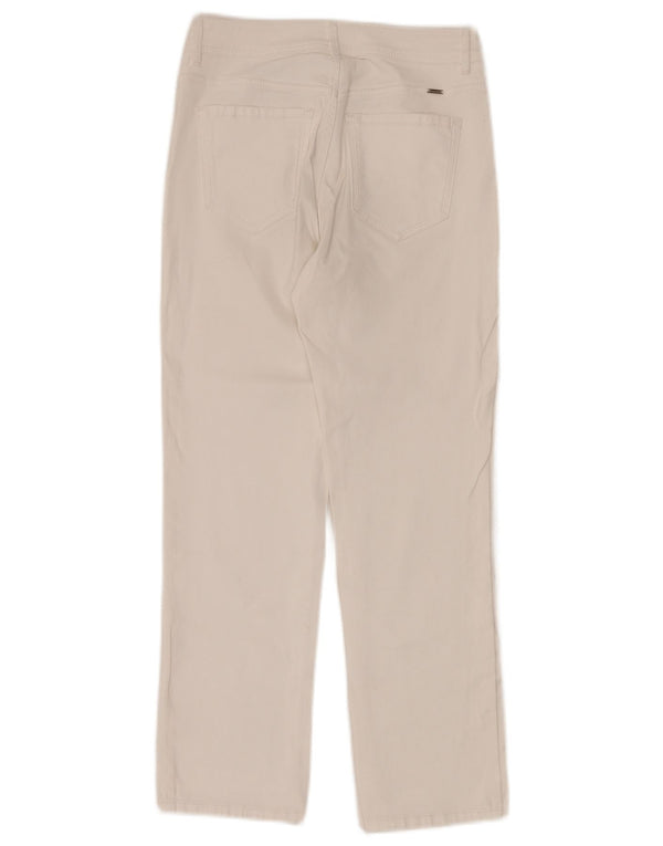 Jeans retos femininos Massimo Dutti EU 36 XS W26 L26 branco