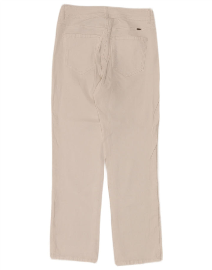 Jeans retos femininos Massimo Dutti EU 36 XS W26 L26 branco