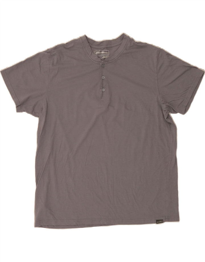 EDDIE BAUER Mens T-Shirt Top XL Grey Cotton Vintage Eddie Bauer and Second-Hand Eddie Bauer from Messina Hembry 