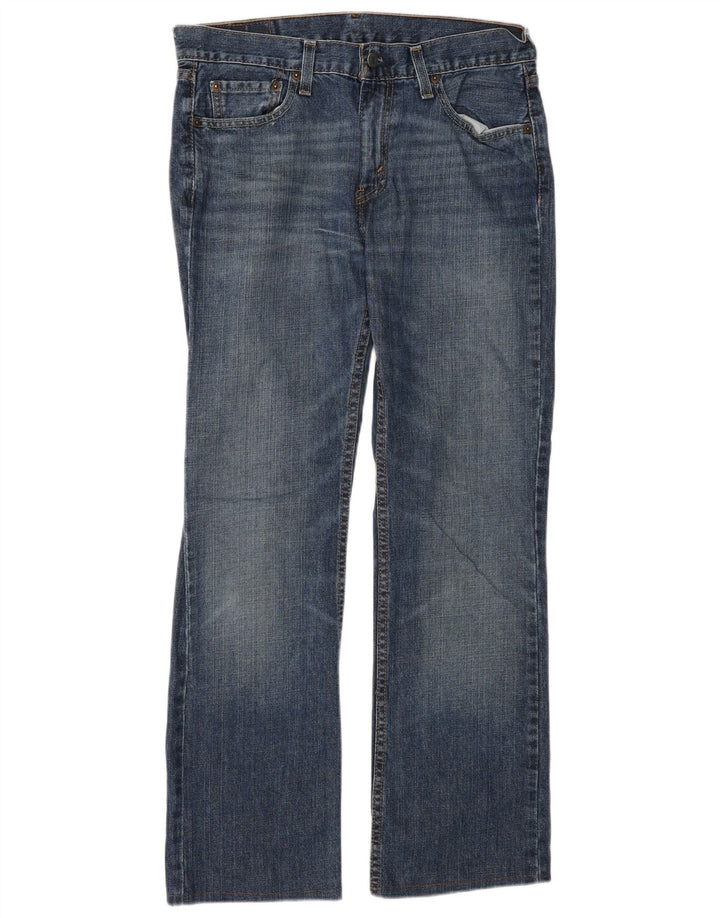 Calça jeans masculina Levi's 527 Slim Bootcut W30 L32 azul algodão