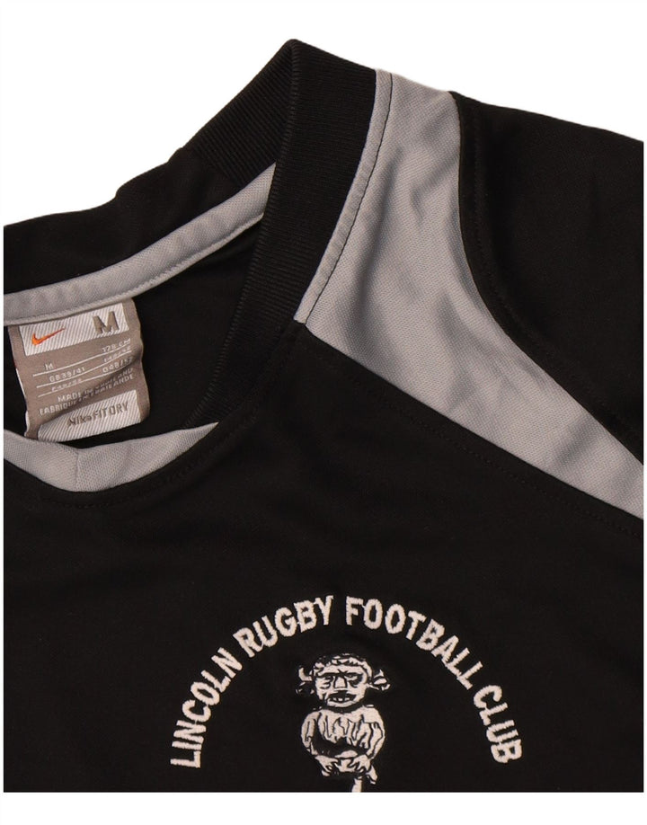 Camiseta gráfica masculina Nike UK 39/41 médio preto colorblock poliéster