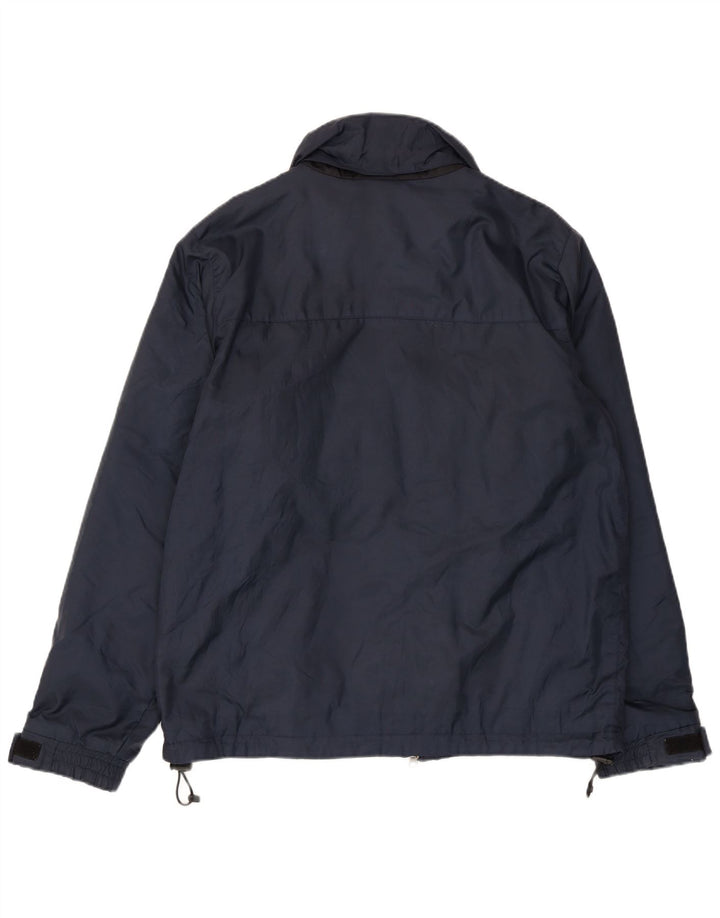 Jaqueta corta-vento masculina com capuz Invicta UK 38 poliamida azul marinho médio
