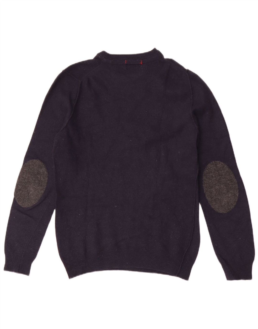 Suéter masculino Woolrich com gola redonda, pequeno de lã azul marinho