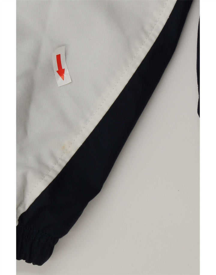 Jaqueta bomber masculina Nike UK 35/37 pequena azul marinho colorblock nylon
