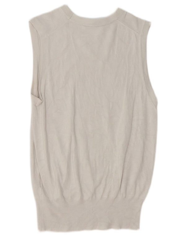 Zara Womens Vest Tank Top UK 12 Medium White