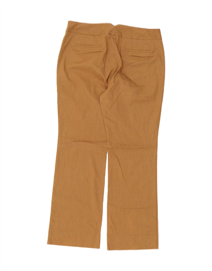 DOCKERS Womens Bootcut Chino Trousers US 16 2XL W36 L30 Brown Pinstripe Vintage Dockers and Second-Hand Dockers from Messina Hembry 