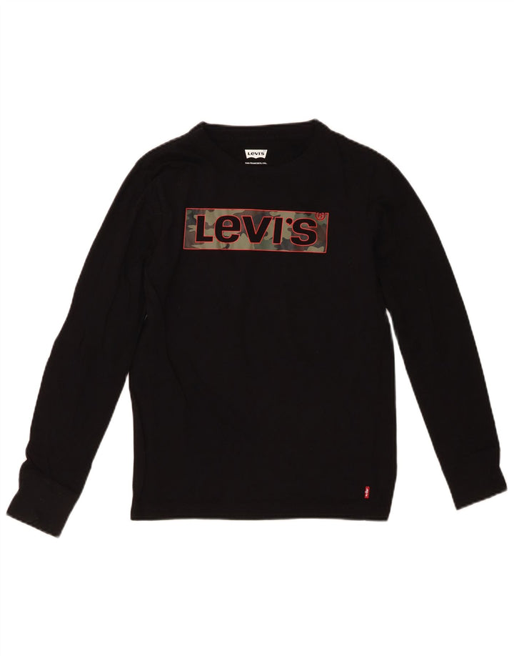 LEVI'S Boys Graphic Top manga comprida 13-14 anos preto