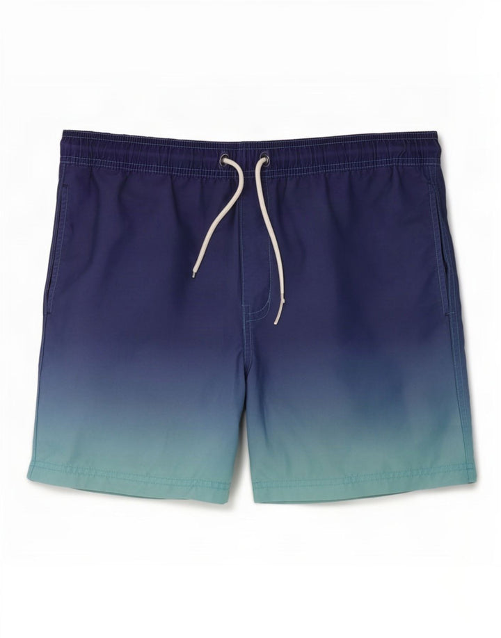Shorts de natação masculino Marks & Spencer médio azul colorblock poliéster