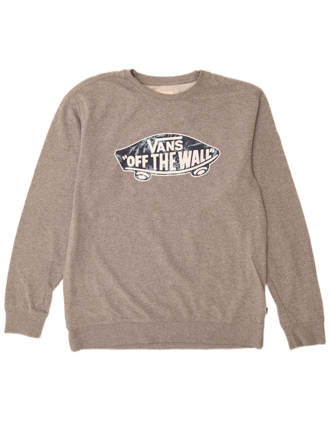 Vans Mens Graphic Moletom Jumper XL Cinza Algodão