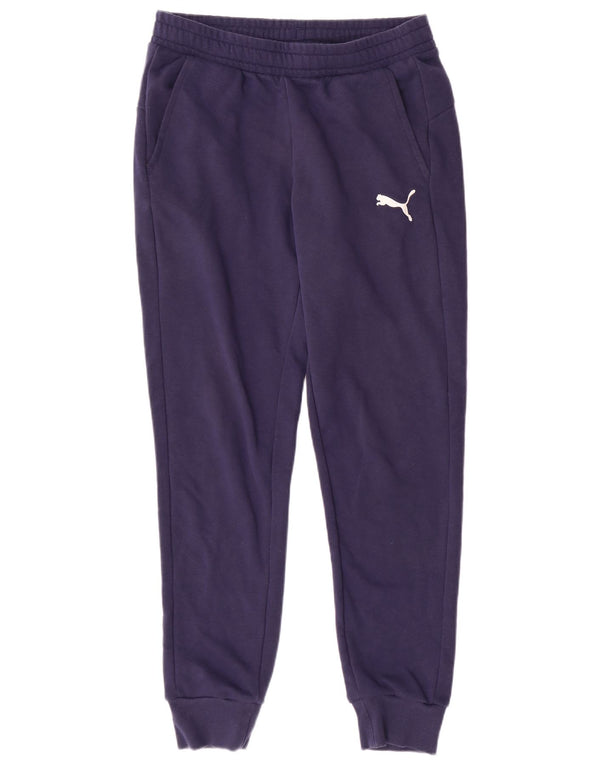 Calça de treino feminina PUMA Joggers UK 14 médio azul marinho algodão