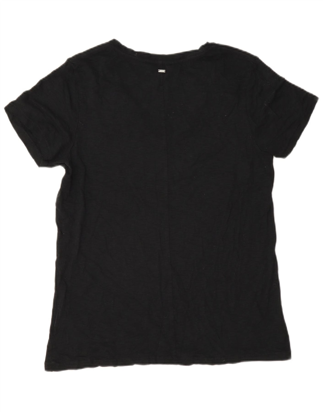 Superdry camiseta feminina oversized top UK 8 pequeno algodão azul marinho