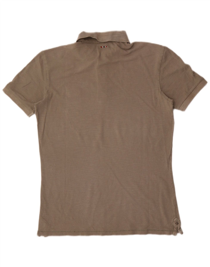 Camisa polo masculina Napapijri pequena cinza
