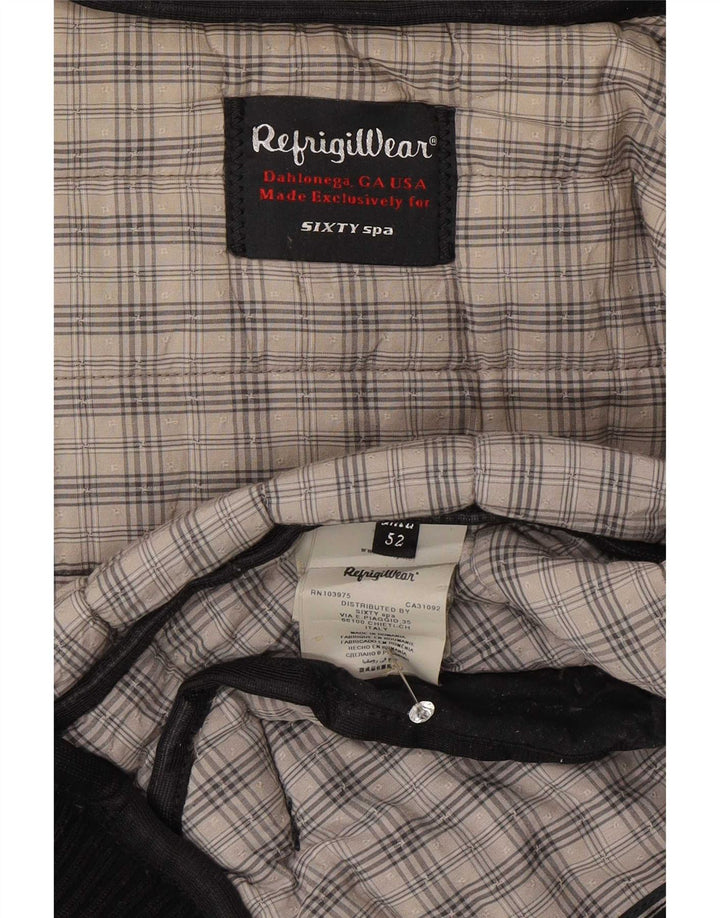 Jaqueta masculina acolchoada com capuz Refrigiwear IT 52 grande poliéster azul marinho