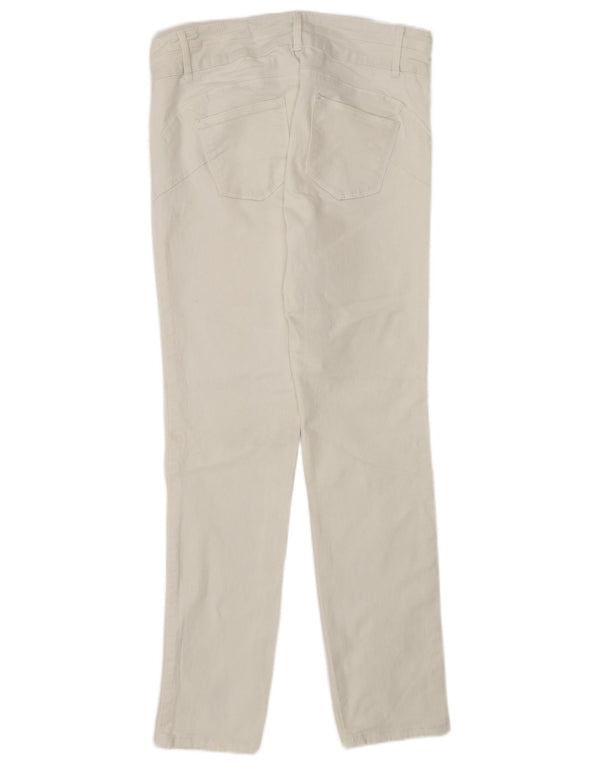 M&Co Jeans Skinny Feminino UK 12 Médio W30 L30 Branco