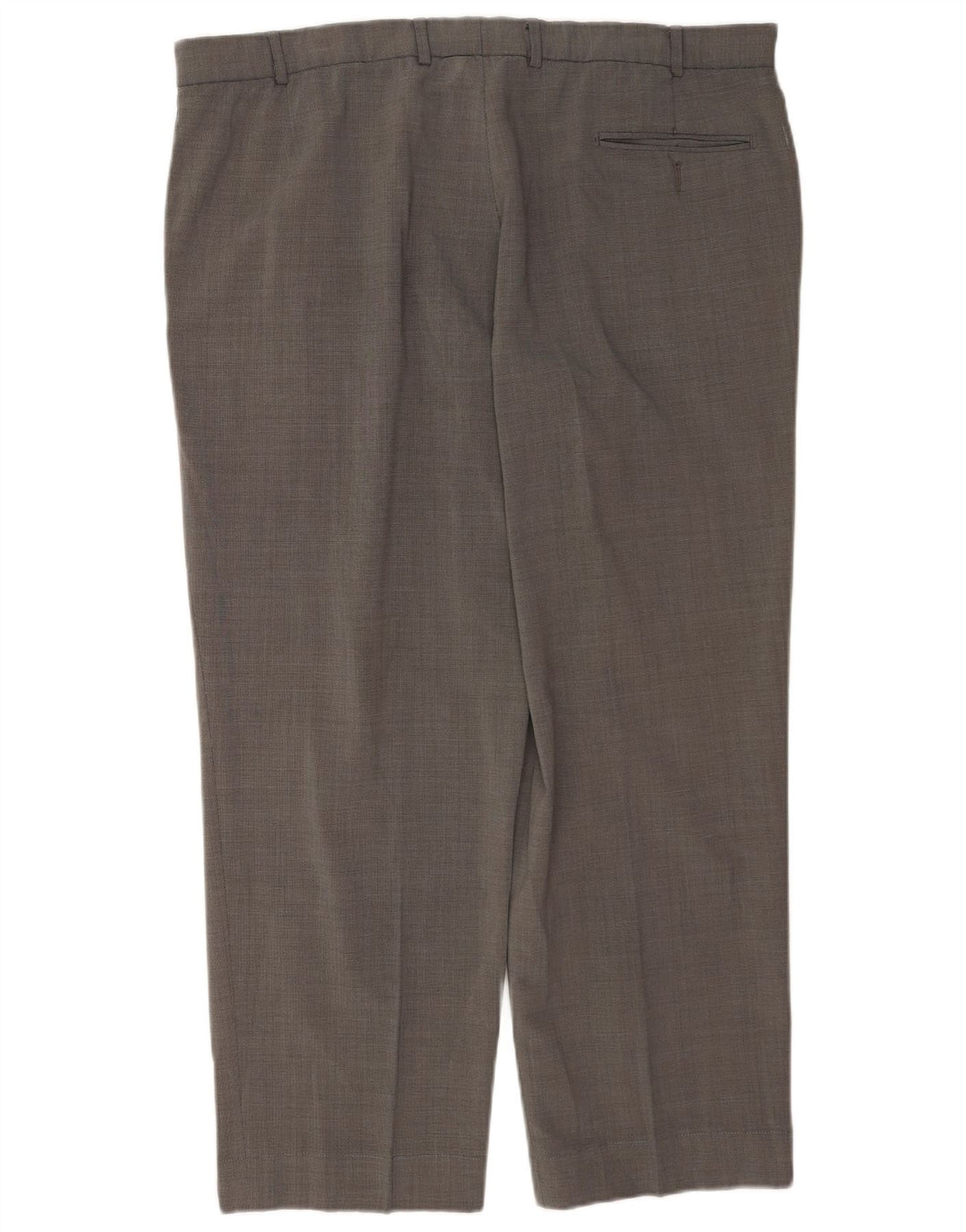 Calça masculina de terno reto Marks & Spencer sob medida W40 L29 cinza